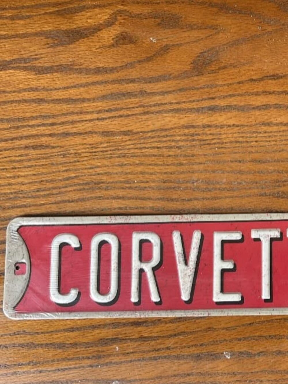 Rare Automobile Sign Corvette Blvd. 20 inches long  upc 810914021349